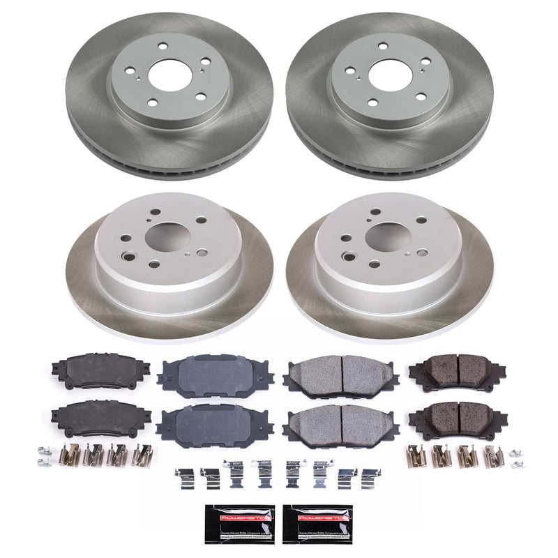 Power Stop SC6988 - Front And Rear Z17 Evolution Pad And Semi-Coated Rotor Kit vehicle fitment brake part