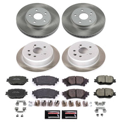 Power Stop SC6989 - Front And Rear Z17 Evolution Pad And Semi-Coated Rotor Kit vehicle fitment brake part