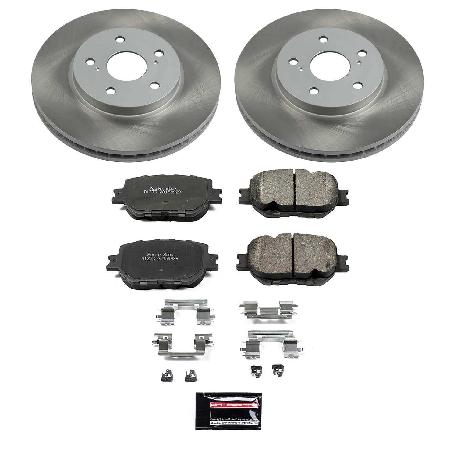 Power Stop SC6990 - Front Z17 Evolution Pad And Semi-Coated Rotor Kit vehicle fitment brake part