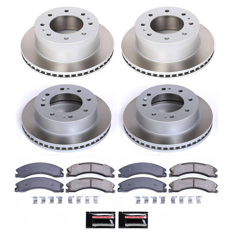 Power Stop SC6992 - Front And Rear Z17 Evolution Pad And Semi-Coated Rotor Kit vehicle fitment brake part