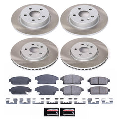 Power Stop SC6995 - Front And Rear Z17 Evolution Pad And Semi-Coated Rotor Kit vehicle fitment brake part