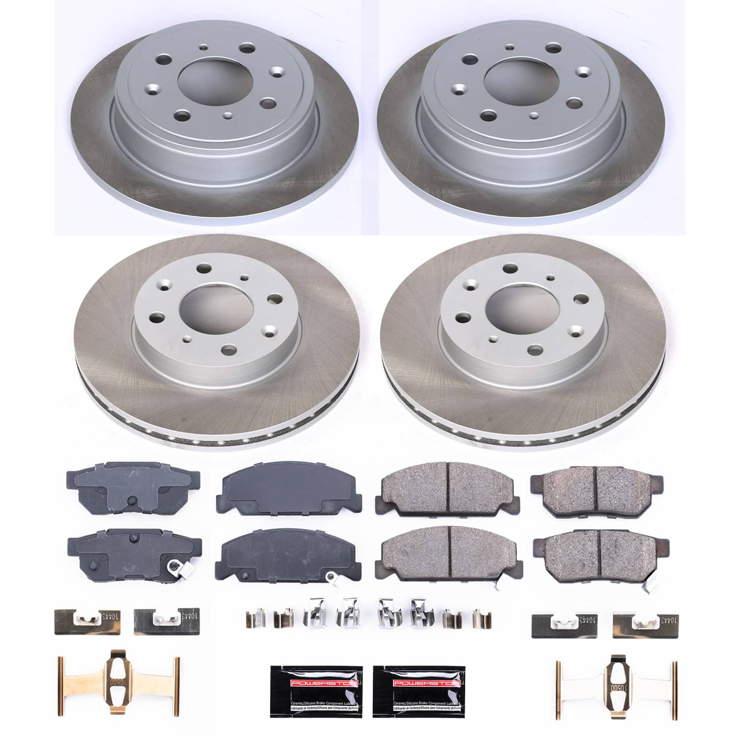 Power Stop SC700 - Rear Z17 Evolution Pad And Semi-Coated Rotor Kit vehicle fitment brake part