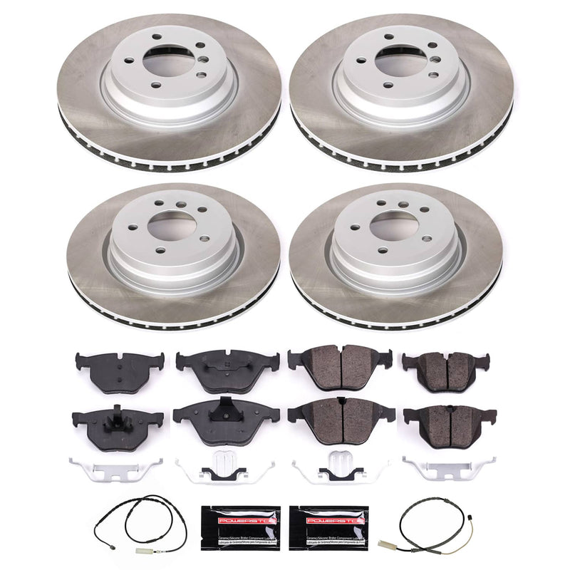 Power Stop SC7021 - Front And Rear Z17 Evolution Pad And Semi-Coated Rotor Kit vehicle fitment brake part