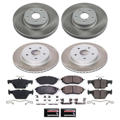 Power Stop SC7028 - Front And Rear Z17 Evolution Pad And Semi-Coated Rotor Kit vehicle fitment brake part
