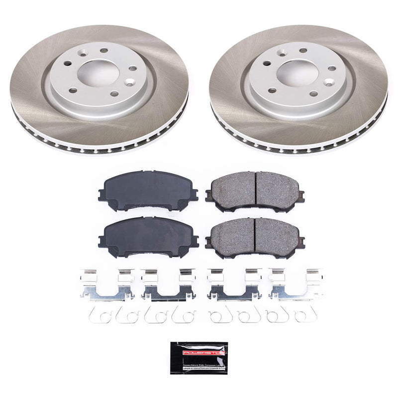 Power Stop SC7036 - Front Z17 Evolution Pad And Semi-Coated Rotor Kit vehicle fitment brake part