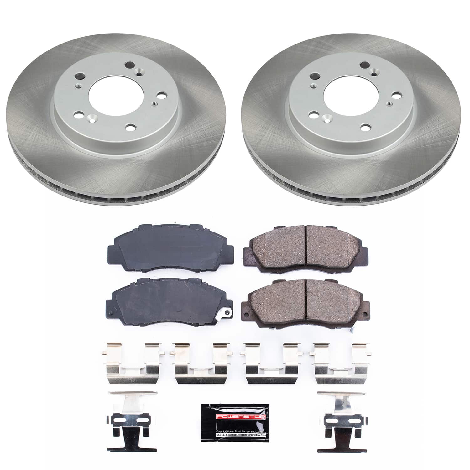 Power Stop SC704 - Front Z17 Evolution Pad And Semi-Coated Rotor Kit vehicle fitment brake part