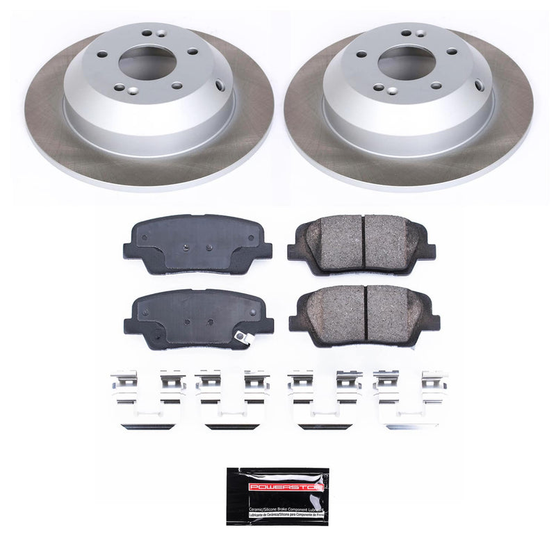 Power Stop SC7062 - Rear Z17 Evolution Pad And Semi-Coated Rotor Kit vehicle fitment brake part