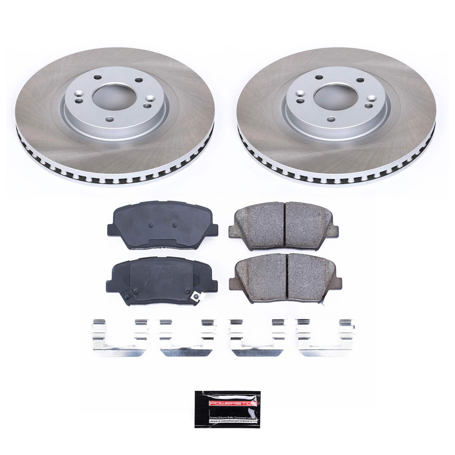 Power Stop SC7064 - Front Z17 Evolution Pad And Semi-Coated Rotor Kit vehicle fitment brake part