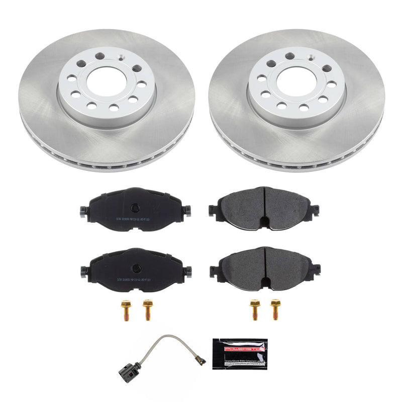 Power Stop SC7080 - Front Z17 Evolution Pad And Semi-Coated Rotor Kit vehicle fitment brake part