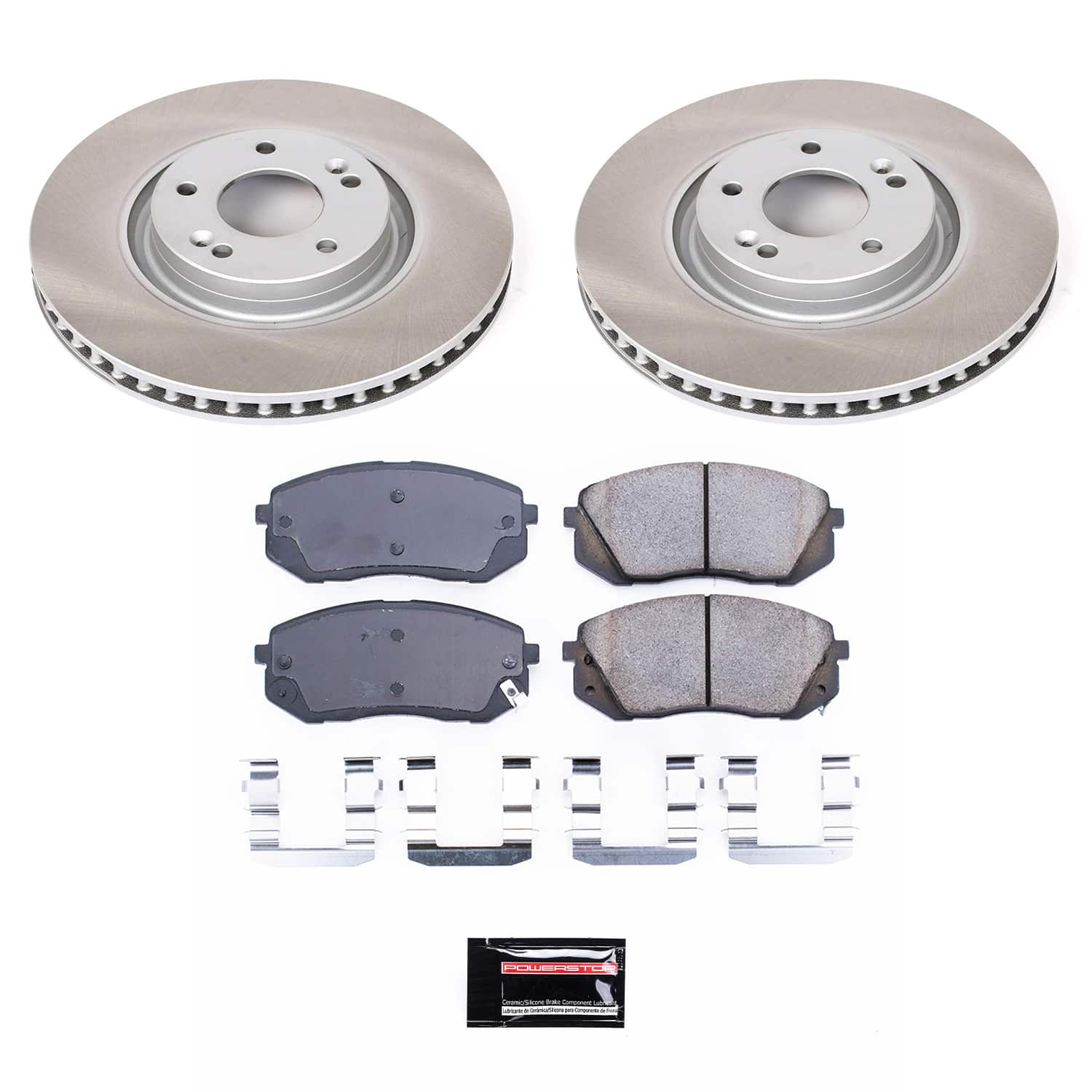 Power Stop SC7083 - Front Z17 Evolution Pad And Semi-Coated Rotor Kit vehicle fitment brake part