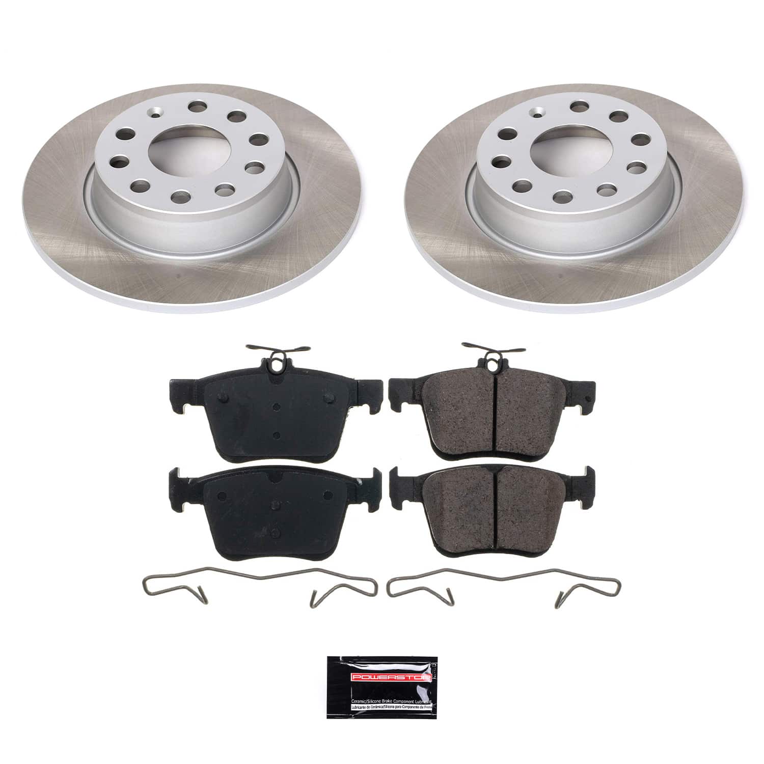 Power Stop SC7093 - Rear Z17 Evolution Pad And Semi-Coated Rotor Kit vehicle fitment brake part