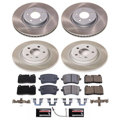 Power Stop SC7096 - Front And Rear Z17 Evolution Pad And Semi-Coated Rotor Kit vehicle fitment brake part