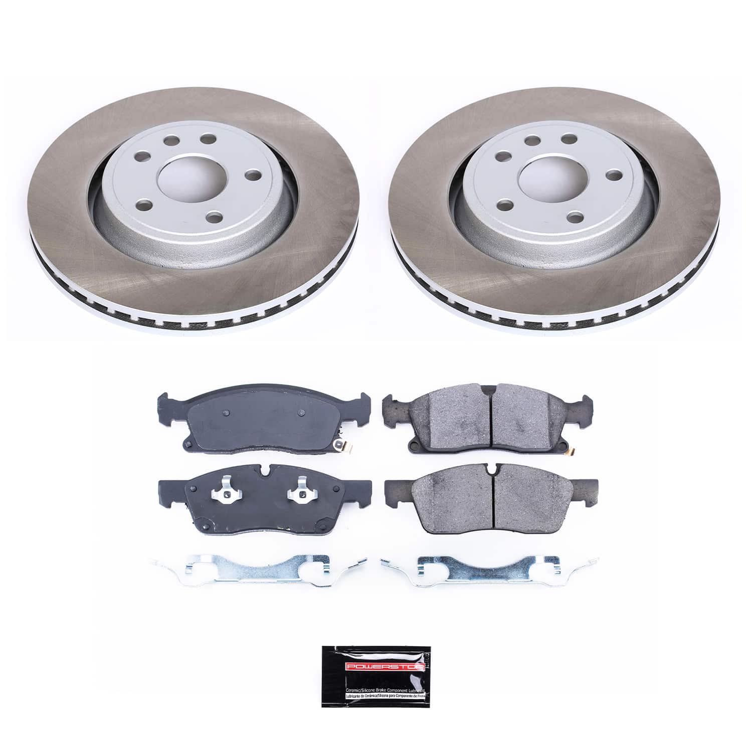 Power Stop SC7133 - Front Z17 Evolution Pad And Semi-Coated Rotor Kit vehicle fitment brake part