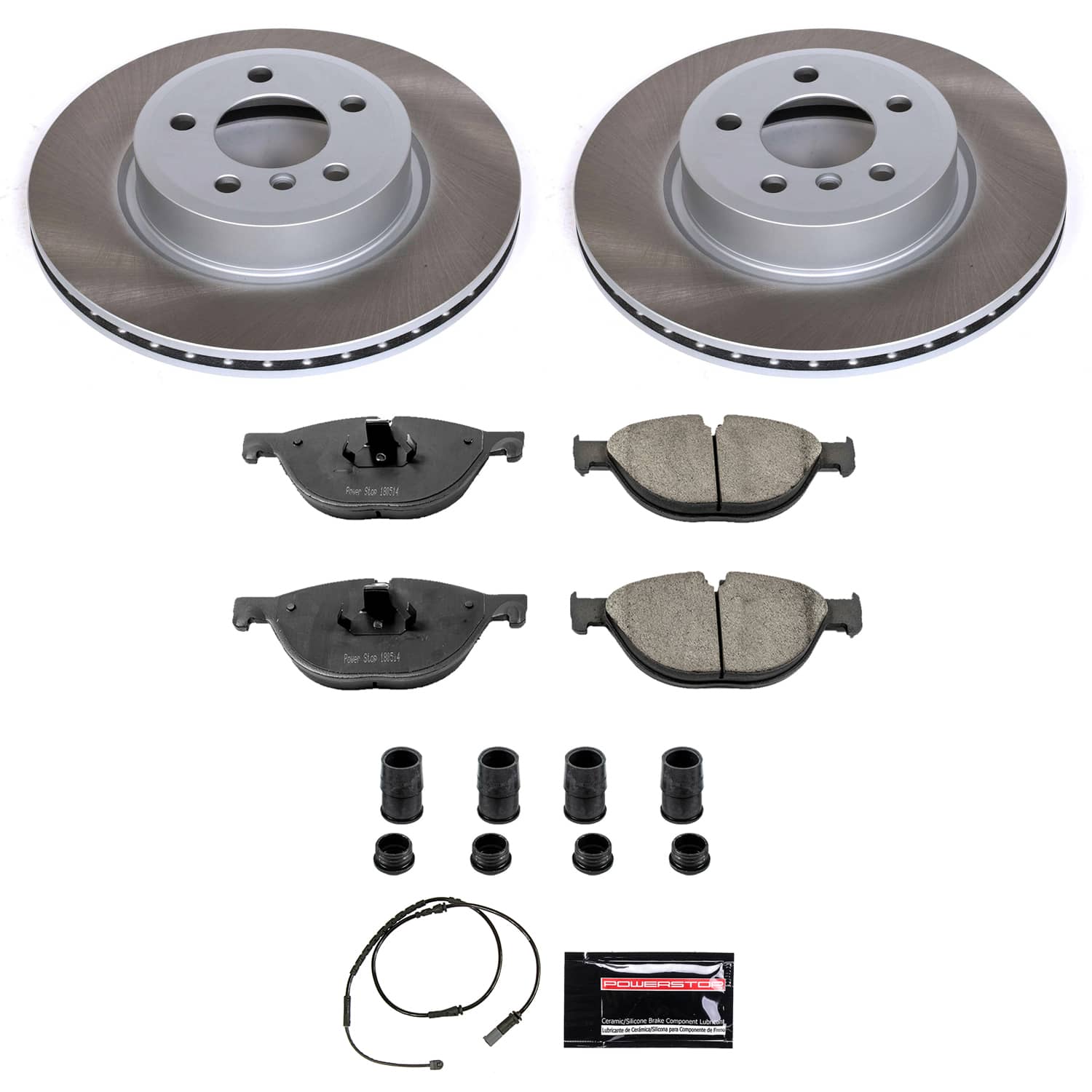 Power Stop SC7162 - Front Z17 Evolution Pad And Semi-Coated Rotor Kit vehicle fitment brake part
