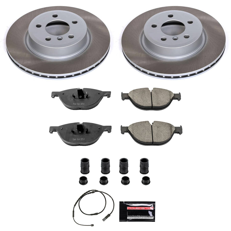 Power Stop SC7162 - Front Z17 Evolution Pad And Semi-Coated Rotor Kit vehicle fitment brake part