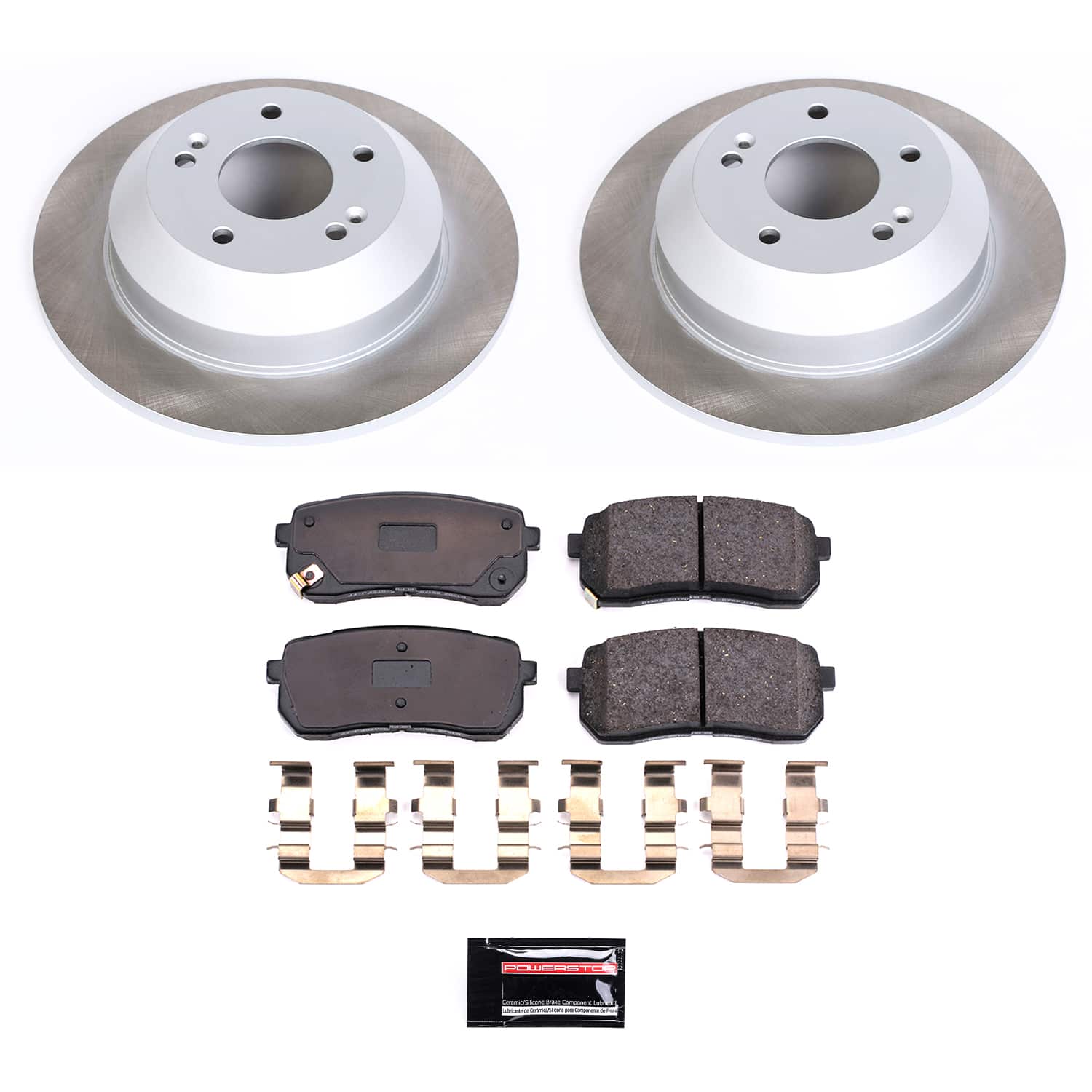 Power Stop SC7213 - Rear Z17 Evolution Pad And Semi-Coated Rotor Kit vehicle fitment brake part