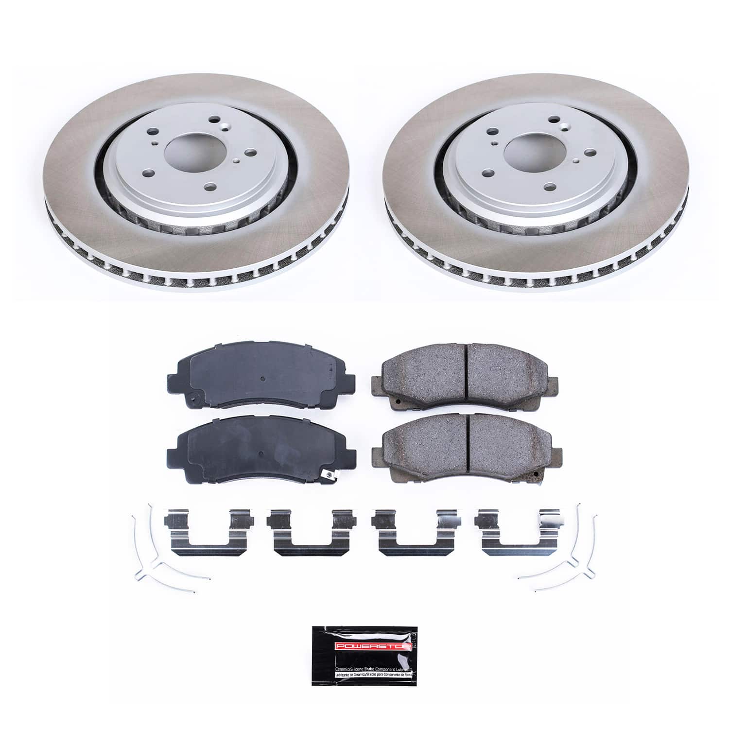 Power Stop SC7214 - Front Z17 Evolution Pad And Semi-Coated Rotor Kit vehicle fitment brake part