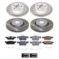 Power Stop SC7231 - Front And Rear Z17 Evolution Pad And Semi-Coated Rotor Kit vehicle fitment brake part