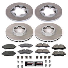 Power Stop SC7235 - Front And Rear Z17 Evolution Pad And Semi-Coated Rotor Kit vehicle fitment brake part