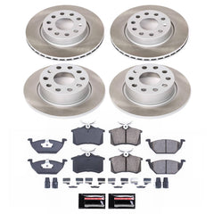 Power Stop SC7242 - Front And Rear Z17 Evolution Pad And Semi-Coated Rotor Kit vehicle fitment brake part