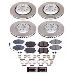 Power Stop SC7254 - Front And Rear Z17 Evolution Pad And Semi-Coated Rotor Kit vehicle fitment brake part