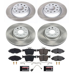 Power Stop SC7278 - Front And Rear Z17 Evolution Pad And Semi-Coated Rotor Kit vehicle fitment brake part