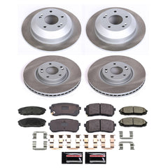 Power Stop SC7286 - Front And Rear Z17 Evolution Pad And Semi-Coated Rotor Kit vehicle fitment brake part