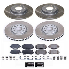 Power Stop SC7288 - Front And Rear Z17 Evolution Pad And Semi-Coated Rotor Kit vehicle fitment brake part