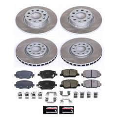 Power Stop SC7300 - Front And Rear Z17 Evolution Pad And Semi-Coated Rotor Kit vehicle fitment brake part