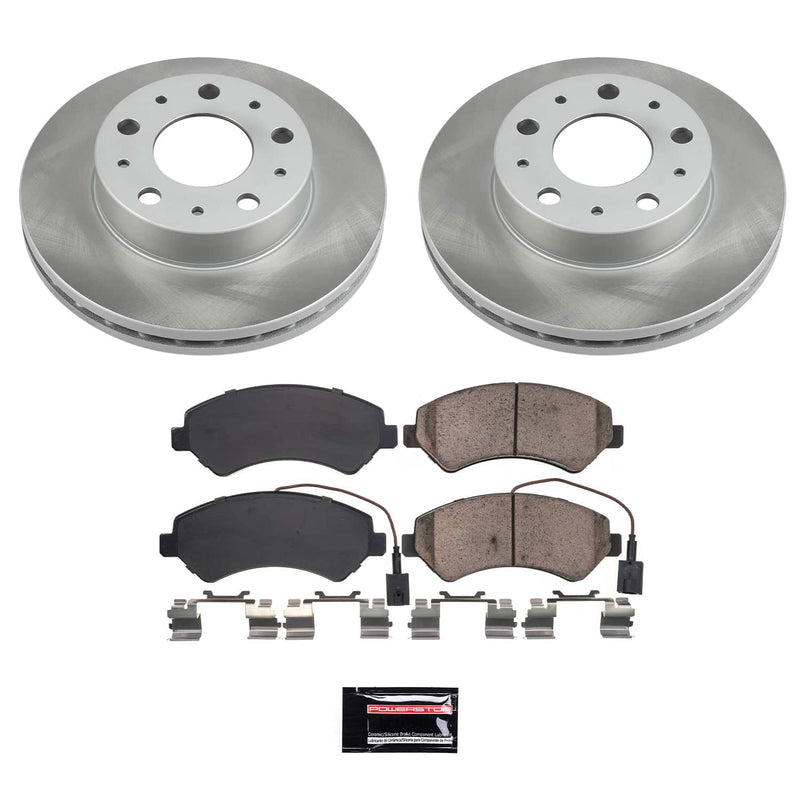 Power Stop SC7303 - Front Z17 Evolution Pad And Semi-Coated Rotor Kit vehicle fitment brake part
