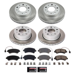 Power Stop SC7305 - Front And Rear Z17 Evolution Pad And Semi-Coated Rotor Kit vehicle fitment brake part