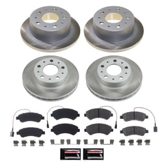 Power Stop SC7308 - Front And Rear Z17 Evolution Pad And Semi-Coated Rotor Kit vehicle fitment brake part