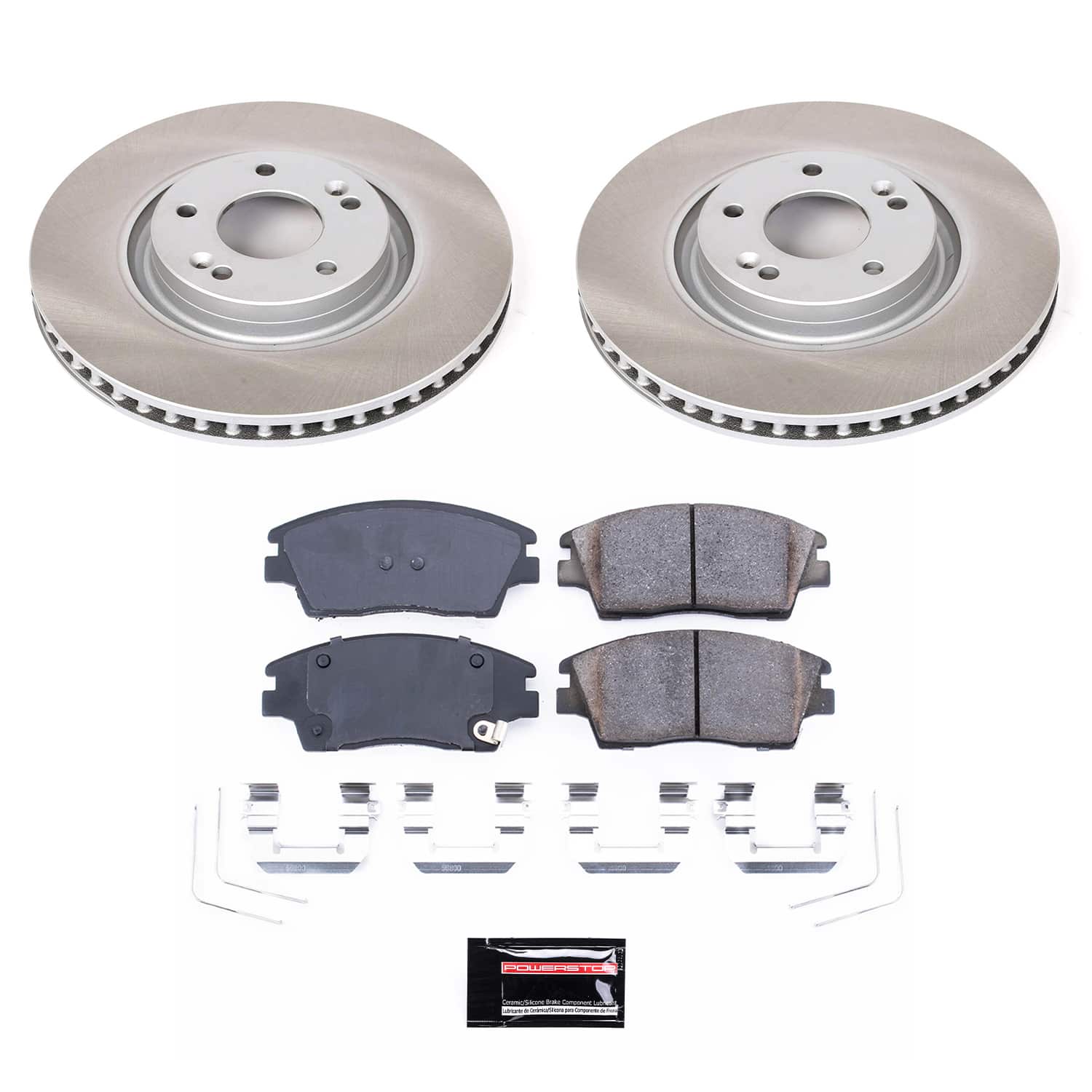 Power Stop SC7343 - Front Z17 Evolution Pad And Semi-Coated Rotor Kit vehicle fitment brake part