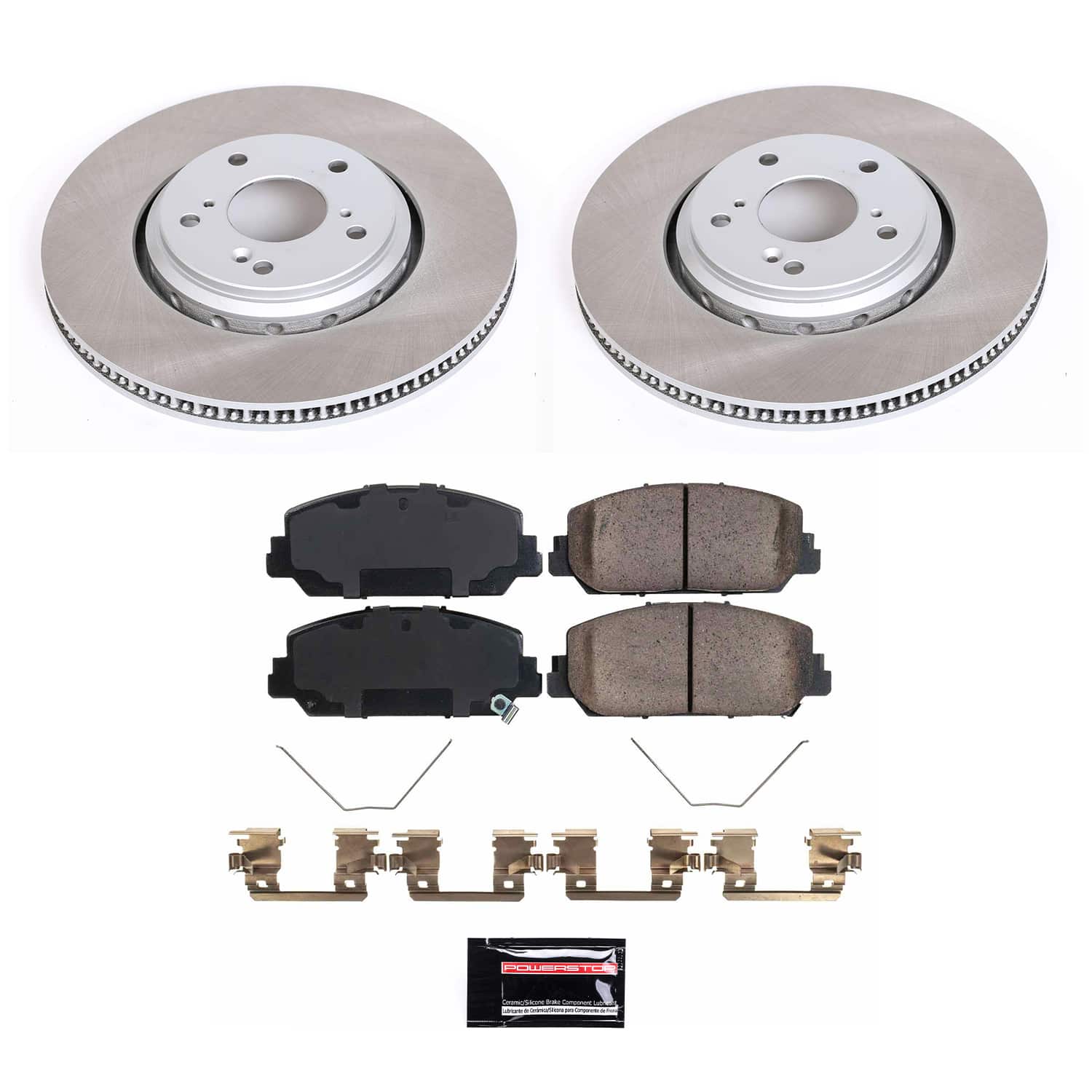 Power Stop SC7347 - Front Z17 Evolution Pad And Semi-Coated Rotor Kit vehicle fitment brake part