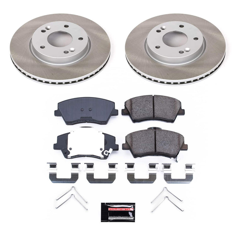 Power Stop SC7370 - Front Z17 Evolution Pad And Semi-Coated Rotor Kit vehicle fitment brake part