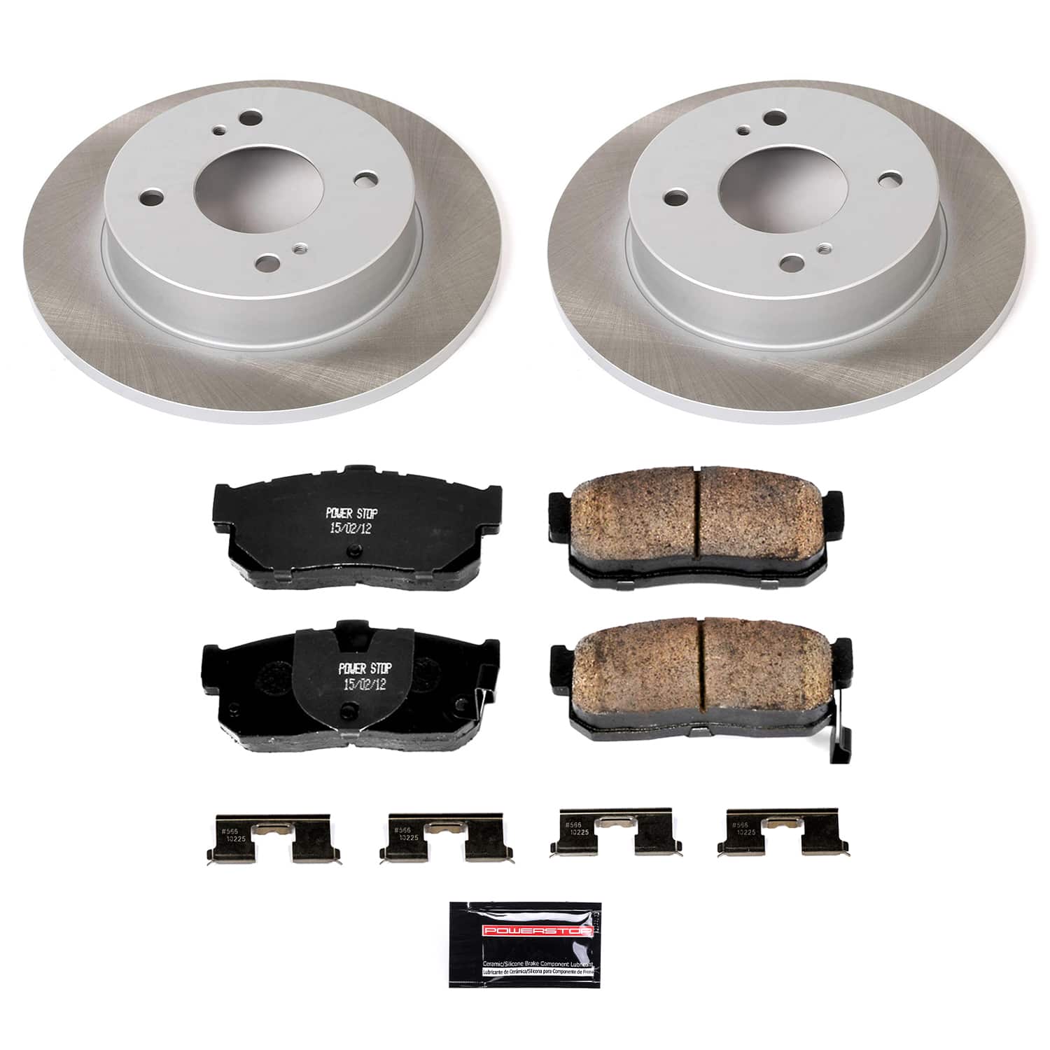 Power Stop SC740 - Rear Z17 Evolution Pad And Semi-Coated Rotor Kit vehicle fitment brake part
