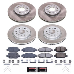 Power Stop SC7410 - Front And Rear Z17 Evolution Pad And Semi-Coated Rotor Kit vehicle fitment brake part