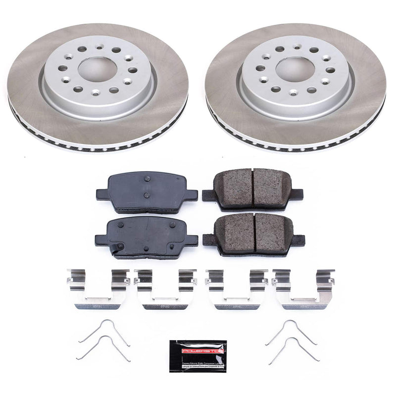 Power Stop SC7411 - Rear Z17 Evolution Pad And Semi-Coated Rotor Kit vehicle fitment brake part
