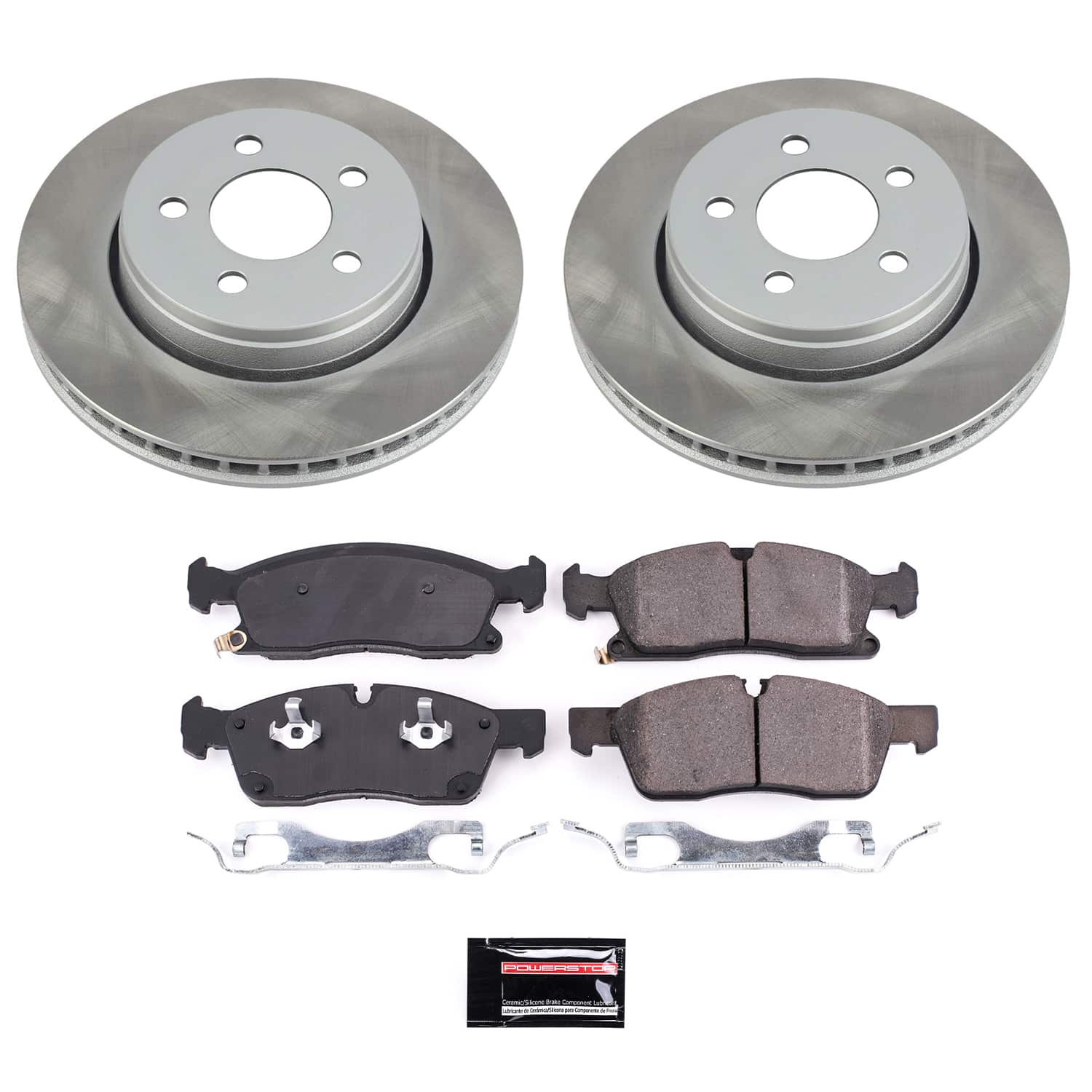 Power Stop SC7412 - Front Z17 Evolution Pad And Semi-Coated Rotor Kit vehicle fitment brake part