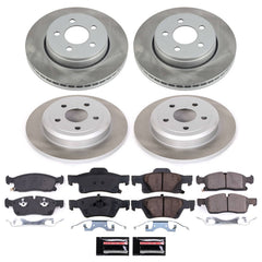 Power Stop SC7413 - Front And Rear Z17 Evolution Pad And Semi-Coated Rotor Kit vehicle fitment brake part