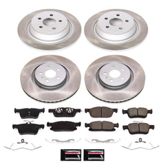 Power Stop SC7416 - Front And Rear Z17 Evolution Pad And Semi-Coated Rotor Kit vehicle fitment brake part