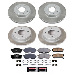 Power Stop SC750 - Front And Rear Z17 Evolution Pad And Semi-Coated Rotor Kit vehicle fitment brake part