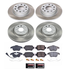 Power Stop SC7501 - Front And Rear Z17 Evolution Pad And Semi-Coated Rotor Kit vehicle fitment brake part