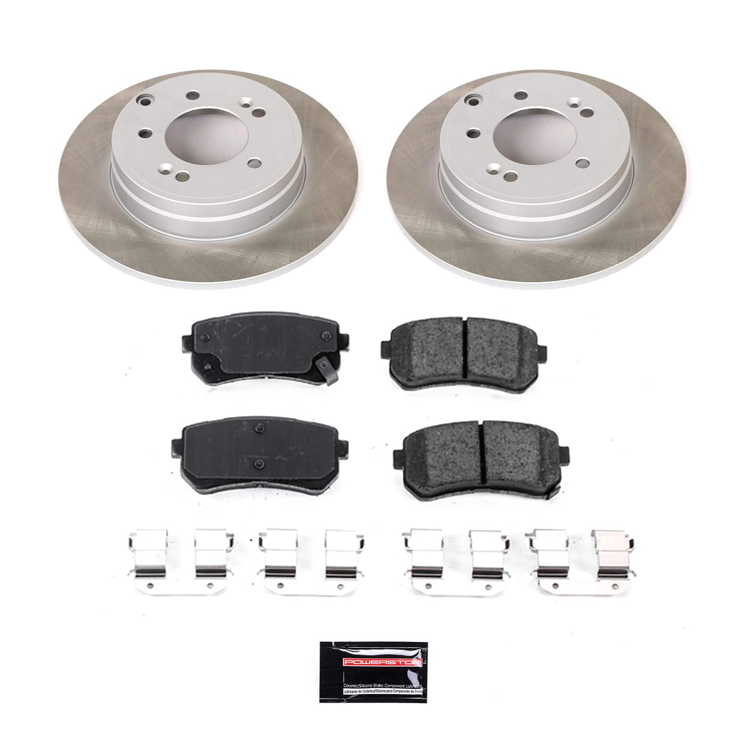 Power Stop SC7505 - Rear Z17 Evolution Pad And Semi-Coated Rotor Kit vehicle fitment brake part