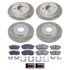 Power Stop SC751 - Front And Rear Z17 Evolution Pad And Semi-Coated Rotor Kit vehicle fitment brake part