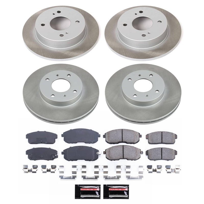 Power Stop SC751 - Front And Rear Z17 Evolution Pad And Semi-Coated Rotor Kit vehicle fitment brake part