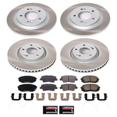 Power Stop SC7511 - Front And Rear Z17 Evolution Pad And Semi-Coated Rotor Kit vehicle fitment brake part