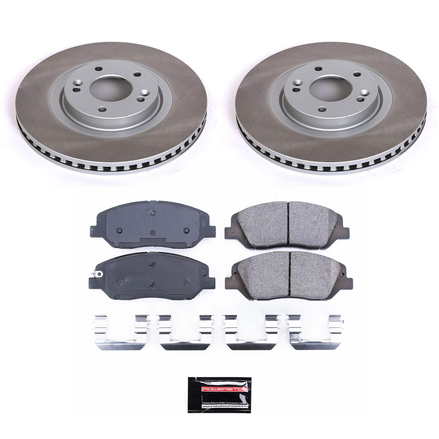 Power Stop SC7513 - Front Z17 Evolution Pad And Semi-Coated Rotor Kit vehicle fitment brake part