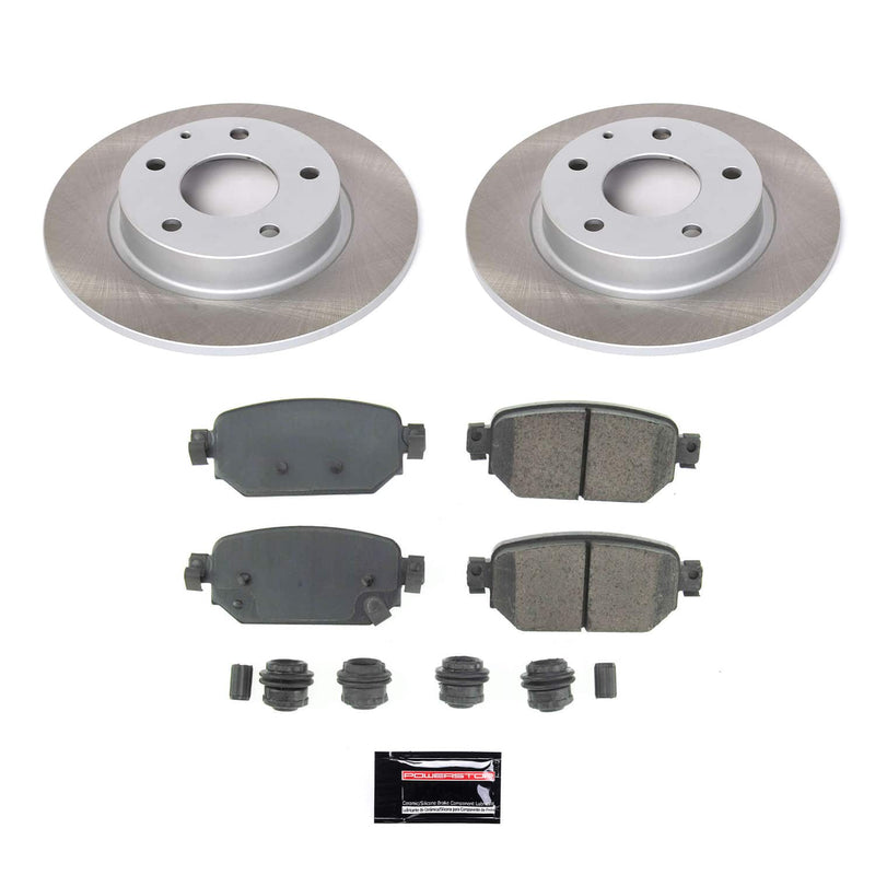 Power Stop SC7515 - Rear Z17 Evolution Pad And Semi-Coated Rotor Kit vehicle fitment brake part