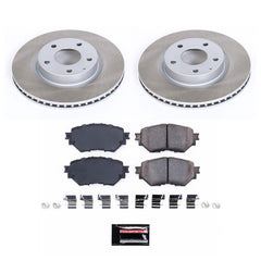 Power Stop SC7517 - Front Z17 Evolution Pad And Semi-Coated Rotor Kit vehicle fitment brake part